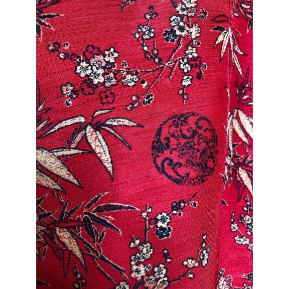 Vintage Teddi Of California Blouse Tunic Long-sleeve Asian Chinese Inspired 4X - Picture 7 of 14